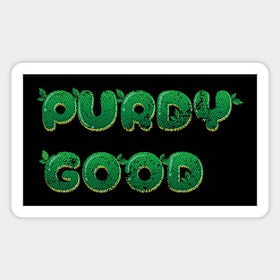 Purdy Good // Football Fan Design Magnet